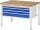 RAU Werkbank höhenverstellbar 8332A2, B1250xT900xH840-1040mm, 3xSchublade-VA, 13-8332A2-129B4H.11