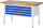 RAU Werkbank höhenverstellbar 8333A2, B1500xT700xH840-1040mm, 4xSchublade-VA, 13-8333A2-157B4H.11