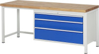 RAU Werkbank 8359A1, B2000xT700xH840mm, 3xSchublade-VA,...