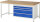 RAU Werkbank 8361A1, B2000xT900xH840mm, 4xSchublade-VA, 13-8361A1-209B4S.11