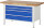 RAU Werkbank 8361A2, B1500xT700xH840mm, 4xSchublade-VA, 13-8361A2-157B4S.11