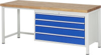RAU Werkbank 8362A1, B2000xT700xH840mm, 4xSchublade-VA,...