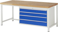 RAU Werkbank 8362A1, B2000xT900xH840mm, 4xSchublade-VA,...