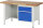RAU Werkbank höhenverstellbar 8451A2, B1500xT700xH840-1040mm, 2xSchublade-VA, 13-8451A2-157B4H.11
