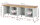 RAU Werkbank 8451A2, B2500xT700xH840mm, 4xSchublade-VA, 13-8451A2-257B4S.11