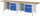 RAU Werkbank 8451A2, B3000xT700xH840mm, 4xSchublade-VA, 13-8451A2-307B4S.11