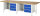 RAU Werkbank 8452A2, B3000xT900xH840mm, 6xSchublade-VA, 13-8452A2-309B4S.11