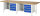 RAU Werkbank 8453A2, B3000xT900xH840mm, 8xSchublade-VA, 13-8453A2-309B4S.11