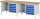 RAU Werkbank 8454A2, B2500xT700xH840mm, 10xSchublade-VA, 13-8454A2-257B4S.11