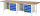 RAU Werkbank 8454A2, B3000xT900xH840mm, 10xSchublade-VA, 13-8454A2-309B4S.11
