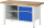 RAU Werkbank 8461A2, B1500xT700xH840mm, 1xSchublade-VA, 1xTür, 13-8461A2-157B4S.11