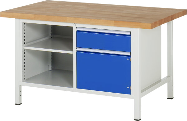 RAU Werkbank 8461A2, B1500xT900xH840mm, 1xSchublade-VA, 1xTür, 13-8461A2-159B4S.11