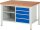 RAU Werkbank 8463A2, B1250xT900xH840mm, 4xSchublade-VA, 13-8463A2-129B4S.11