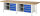 RAU Werkbank 8463A2, B3000xT900xH840mm, 8xSchublade-VA, 13-8463A2-309B4S.11
