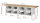 RAU Werkbank 8463A2, B3000xT900xH840mm, 8xSchublade-VA, 13-8463A2-309B4S.11