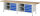 RAU Werkbank 8464A2, B3000xT700xH840mm, 8xSchublade-VA, 13-8464A2-307B4S.11