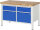 RAU Werkbank höhenverstellbar 8466A2, B1250xT700xH840-1040mm, 2xSchublade-VA, 2xTüren, 13-8466A2-127B4H.11