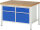RAU Werkbank höhenverstellbar 8466A2, B1250xT900xH840-1040mm, 2xSchublade-VA, 2xTüren, 13-8466A2-129B4H.11