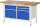 RAU Werkbank 8467A2, B1500xT700xH840mm, 3xSchublade-VA, 2xTüren, 13-8467A2-157B4S.11