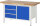 RAU Werkbank höhenverstellbar 8468A2, B1500xT700xH840-1040mm, 3xSchublade-VA, 1xTür, 13-8468A2-157B4H.11
