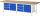 RAU Werkbank höhenverstellbar 8468A2, B3000xT900xH840-1040mm, 6xSchublade-VA, 2xTür, 13-8468A2-309B4H.11
