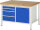 RAU Werkbank 8470A2, B1250xT900xH840mm, 4xSchublade-VA, 1xTür, 13-8470A2-129B4S.11