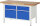 RAU Werkbank 8471A2, B1500xT700xH840mm, 4xSchublade-VA, 13-8471A2-157B4S.11