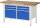 RAU Werkbank 8474A2, B1500xT700xH840mm, 6xSchublade-VA, 13-8474A2-157B4S.11