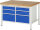 RAU Werkbank höhenverstellbar 8475A2, B1250xT900xH840-1040mm, 6xSchublade-VA, 13-8475A2-129B4H.11