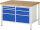 RAU Werkbank höhenverstellbar 8476A2, B1250xT900xH840-1040mm, 7xSchublade-VA, 13-8476A2-129B4H.11