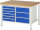 RAU Werkbank höhenverstellbar 8479A2, B1250xT900xH840-1040mm, 9xSchublade-VA, 13-8479A2-129B4H.11
