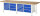 RAU Werkbank höhenverstellbar 8479A2, B3000xT900xH840-1040mm, 18xSchublade-VA, 13-8479A2-309B4H.11