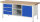 RAU Werkbank höhenverstellbar 8563A2, B2000xT700xH840-1040mm, 3xSchublade-VA, 1xTür, 13-8563A2-207B4H.11