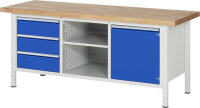 RAU Werkbank 8563A2, B2000xT700xH840mm, 3xSchublade-VA,...