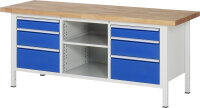 RAU Werkbank 8564A2, B2000xT700xH840mm, 6xSchublade-VA,...