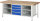RAU Werkbank höhenverstellbar 8566A2, B2000xT900xH840-1040mm, 4xSchublade-VA, 13-8566A2-209B4H.11