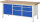 RAU Werkbank höhenverstellbar 8570A2, B2000xT700xH840-1040mm, 6xSchublade-VA, 1xTür, 13-8570A2-207B4H.11