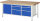 RAU Werkbank höhenverstellbar 8570A2, B2000xT900xH840-1040mm, 6xSchublade-VA, 1xTür, 13-8570A2-209B4H.11