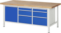RAU Werkbank 8570A2, B2000xT900xH840mm, 6xSchublade-VA,...