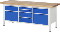 RAU Werkbank 8572A2, B2000xT700xH840mm, 8xSchublade-VA,...