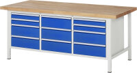 RAU Werkbank 8577A2, B2000xT900xH840mm, 11xSchublade-VA,...