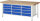 RAU Werkbank höhenverstellbar 8579A2, B2000xT900xH840-1040mm, 12xSchublade-VA, 13-8579A2-209B4H.11