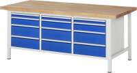 RAU Werkbank 8580A2, B2000xT900xH840mm, 12xSchublade-VA,...