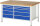 RAU Werkbank 8656A2, B1500xT900xH840mm, 10xSchublade-VA, 13-8656A2-159B4S.11