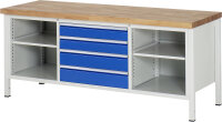 RAU Werkbank 8751A2, B2000xT700xH840mm, 4xSchublade-VA,...