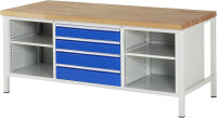 RAU Werkbank 8751A2, B2000xT900xH840mm, 4xSchublade-VA,...