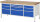 RAU Werkbank höhenverstellbar 8756A2, B2000xT700xH840-1040mm, 10xSchublade-VA, 13-8756A2-207B4H.11