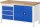 RAU Werkbank höhenverstellbar 8904A2, B1500xT700xH840-1040mm, 3xSchublade-VA, 1xTür, 13-8904A2-157B4H.11