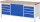 RAU Werkbank 8909A2, B2000xT700xH840mm, 8xSchublade-VA, 1xTür, 13-8909A2-207B4S.11