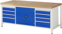 RAU Werkbank 8909A2, B2000xT900xH840mm, 8xSchublade-VA,...